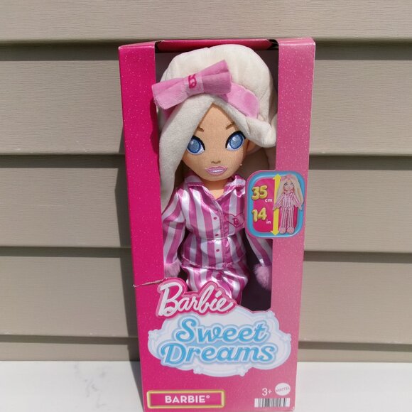 Barbie Sweet Dreams Barbie “Malibu” in Bedtime Outfit Sofl Plush Doll - Picture 3 of 8